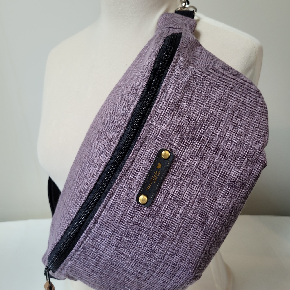 Stylish Purple Hip Crossbody Bag